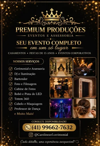 Logo de Premium Produções - cerimonial e eventos